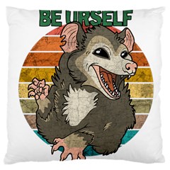 Possum - Be Urself Large Cushion Case (one Side) by Valentinaart