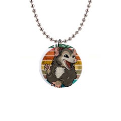 Possum - Be Urself 1  Button Necklace by Valentinaart