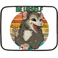 Possum - Be Urself Fleece Blanket (mini) by Valentinaart