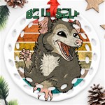 Possum - Be Urself Round Filigree Ornament (Two Sides) Front