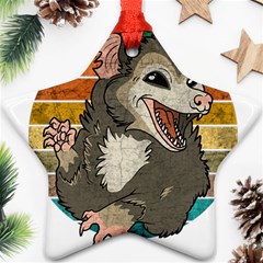 Possum - Be Urself Star Ornament (two Sides) by Valentinaart