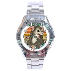 Possum - Be Urself Stainless Steel Analogue Watch by Valentinaart