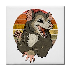 Possum  Tile Coaster by Valentinaart