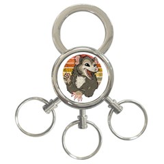 Possum  3-ring Key Chain by Valentinaart