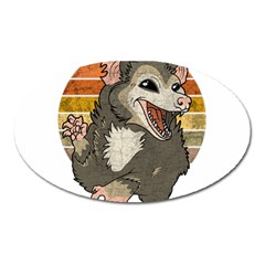 Possum  Oval Magnet by Valentinaart