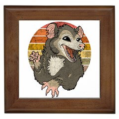 Possum  Framed Tile by Valentinaart