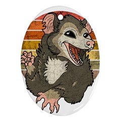 Possum  Ornament (oval) by Valentinaart