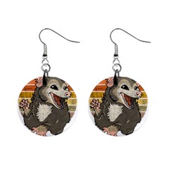 Possum  Mini Button Earrings by Valentinaart