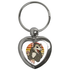 Possum  Key Chain (heart) by Valentinaart