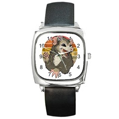 Possum  Square Metal Watch by Valentinaart