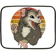 Possum  Fleece Blanket (mini) by Valentinaart