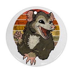 Possum  Round Ornament (two Sides) by Valentinaart