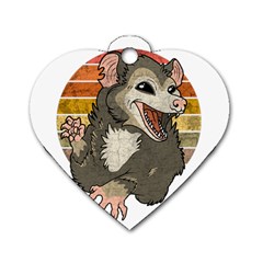 Possum  Dog Tag Heart (one Side) by Valentinaart