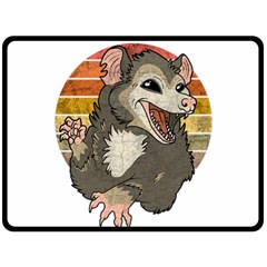 Possum  Fleece Blanket (large)  by Valentinaart