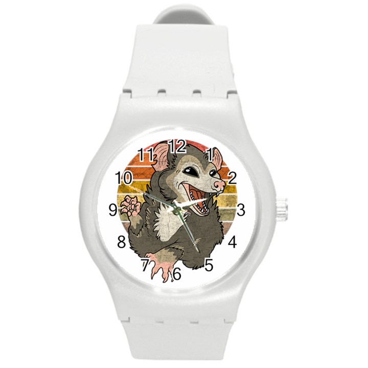 Possum  Round Plastic Sport Watch (M)