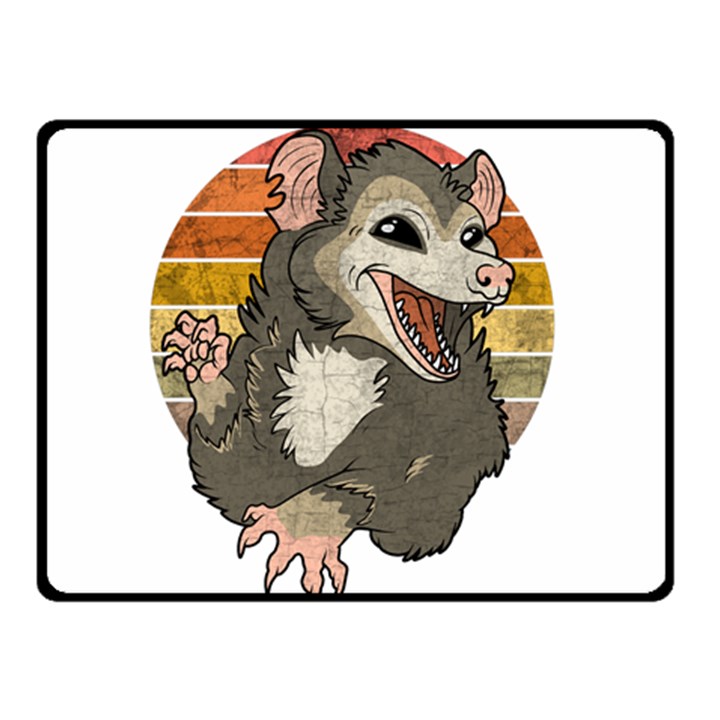 Possum  Double Sided Fleece Blanket (Small) 