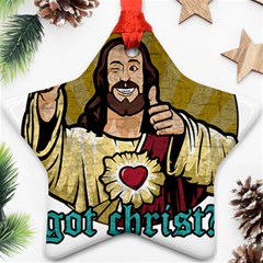 Buddy Christ Ornament (star) by Valentinaart