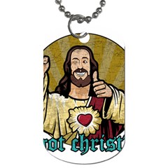 Buddy Christ Dog Tag (two Sides) by Valentinaart