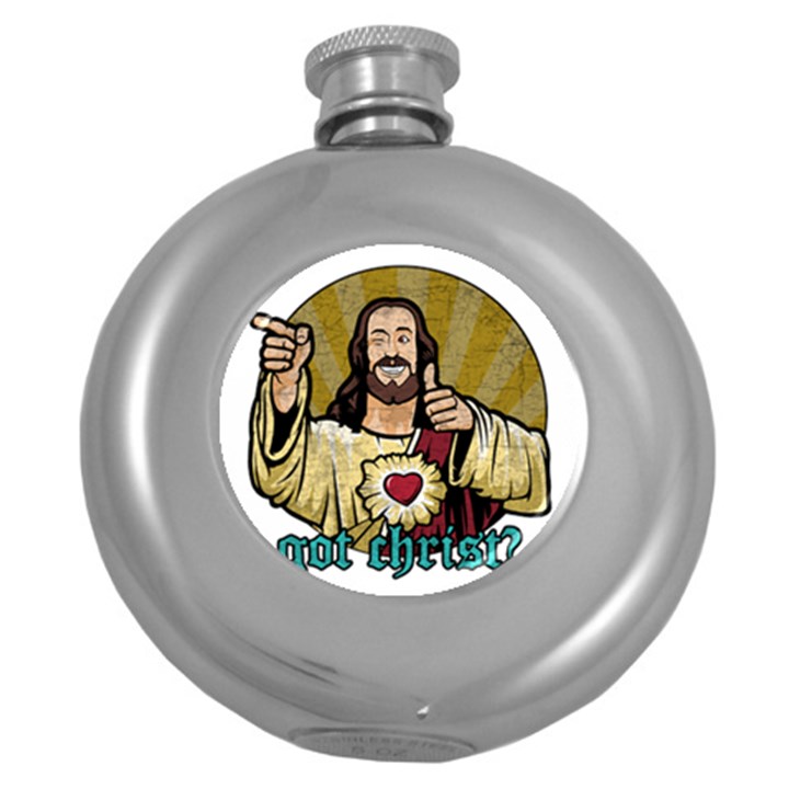 Buddy Christ Round Hip Flask (5 oz)