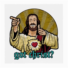 Buddy Christ Medium Glasses Cloth by Valentinaart