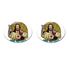 Buddy Christ Cufflinks (oval) by Valentinaart