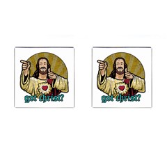 Buddy Christ Cufflinks (square) by Valentinaart