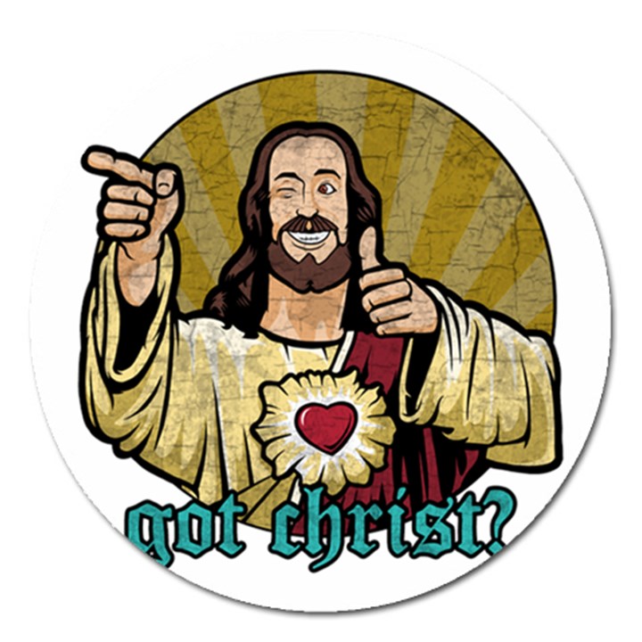 Buddy Christ Magnet 5  (Round)