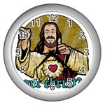 Buddy Christ Wall Clock (Silver) Front