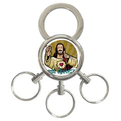 Buddy Christ 3-ring Key Chain by Valentinaart