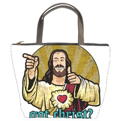 Buddy Christ Bucket Bag by Valentinaart