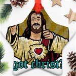 Buddy Christ Star Ornament (Two Sides) Front