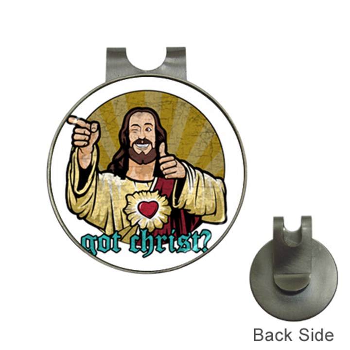 Buddy Christ Hat Clips with Golf Markers