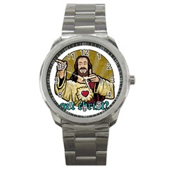 Buddy Christ Sport Metal Watch by Valentinaart