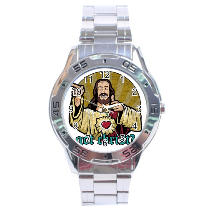 Buddy Christ Stainless Steel Analogue Watch