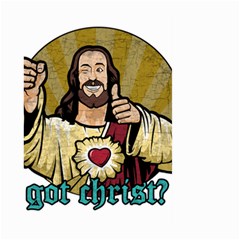 Buddy Christ Large Garden Flag (two Sides) by Valentinaart