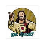 Buddy Christ Small Satin Scarf (Square) Front