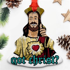 Buddy Christ Christmas Tree Ornament (two Sides) by Valentinaart