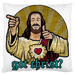 Buddy Christ Large Cushion Case (one Side) by Valentinaart