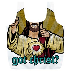 Buddy Christ Full Print Recycle Bag (xl) by Valentinaart