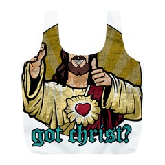 Buddy Christ Full Print Recycle Bag (l) by Valentinaart