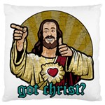 Buddy Christ Standard Flano Cushion Case (One Side) Front