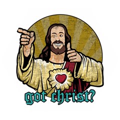 Buddy Christ Wooden Puzzle Hexagon by Valentinaart