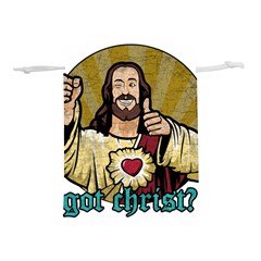 Buddy Christ Lightweight Drawstring Pouch (l) by Valentinaart