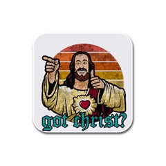 Got Christ? Rubber Square Coaster (4 Pack)  by Valentinaart