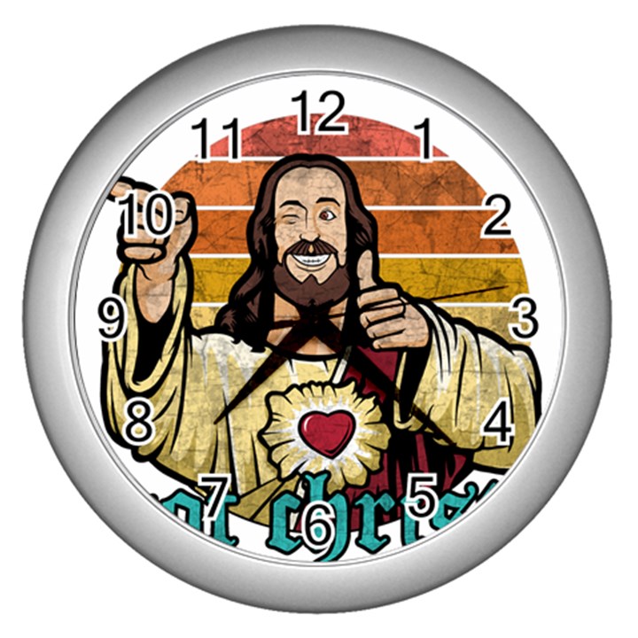 Got Christ? Wall Clock (Silver)