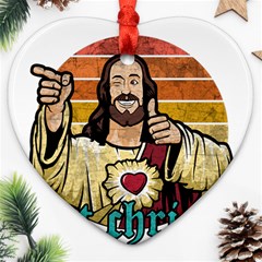 Got Christ? Heart Ornament (two Sides) by Valentinaart