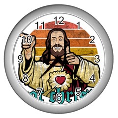 Got Christ? Wall Clock (silver) by Valentinaart