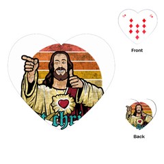 Got Christ? Playing Cards Single Design (heart) by Valentinaart