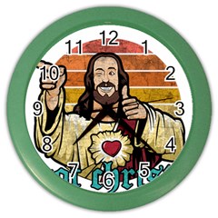 Got Christ? Color Wall Clock by Valentinaart