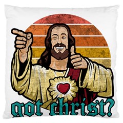 Got Christ? Large Cushion Case (one Side) by Valentinaart